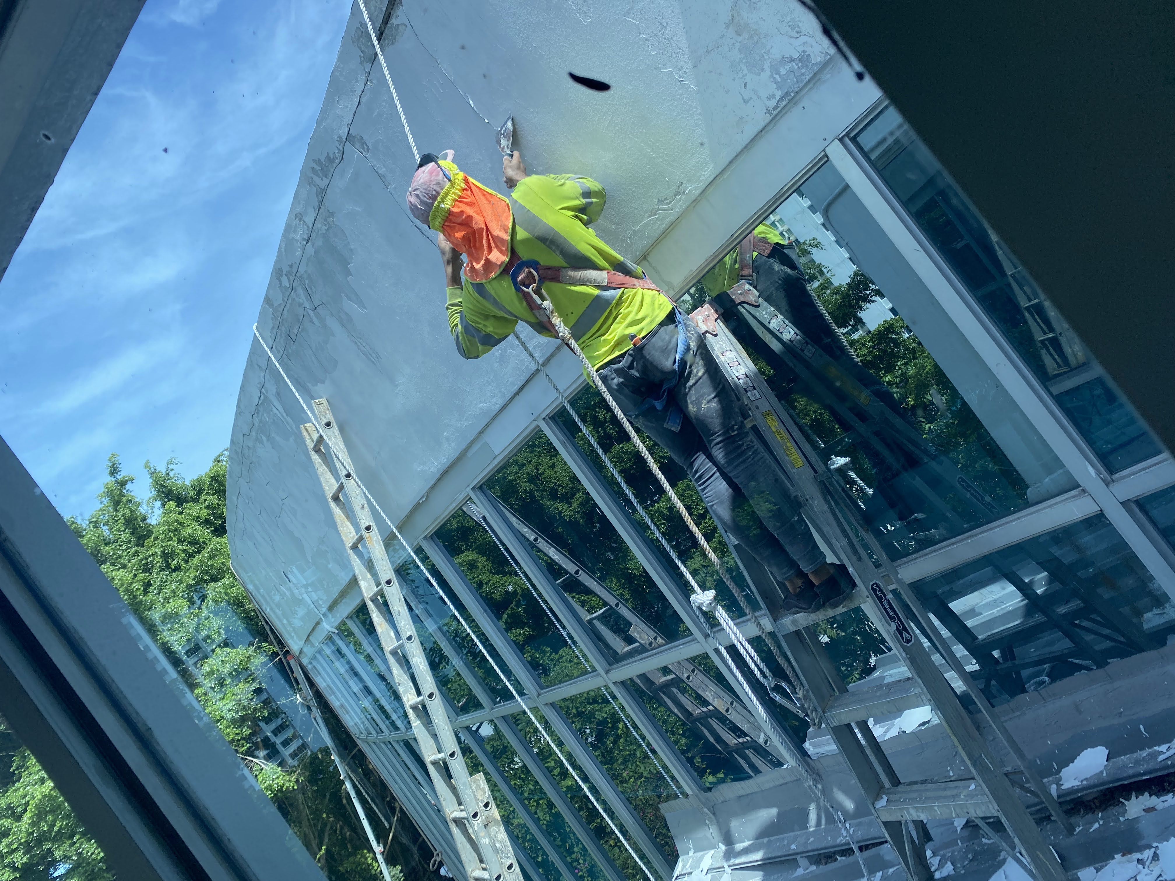 Trabajo en altura fachada